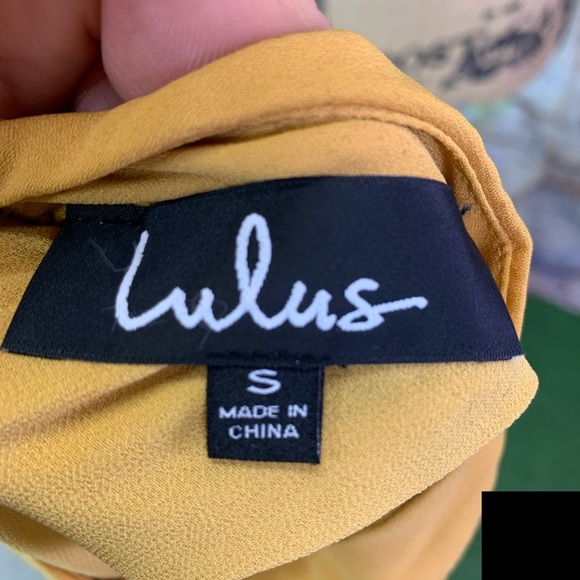 LULU'S Groove Thing Golden Swing Mini Dress, S - Picture 10 of 11